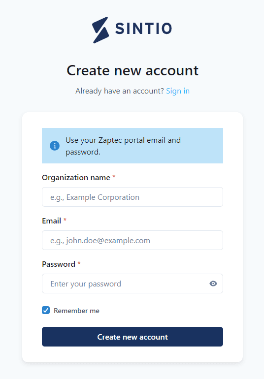 Create User Account