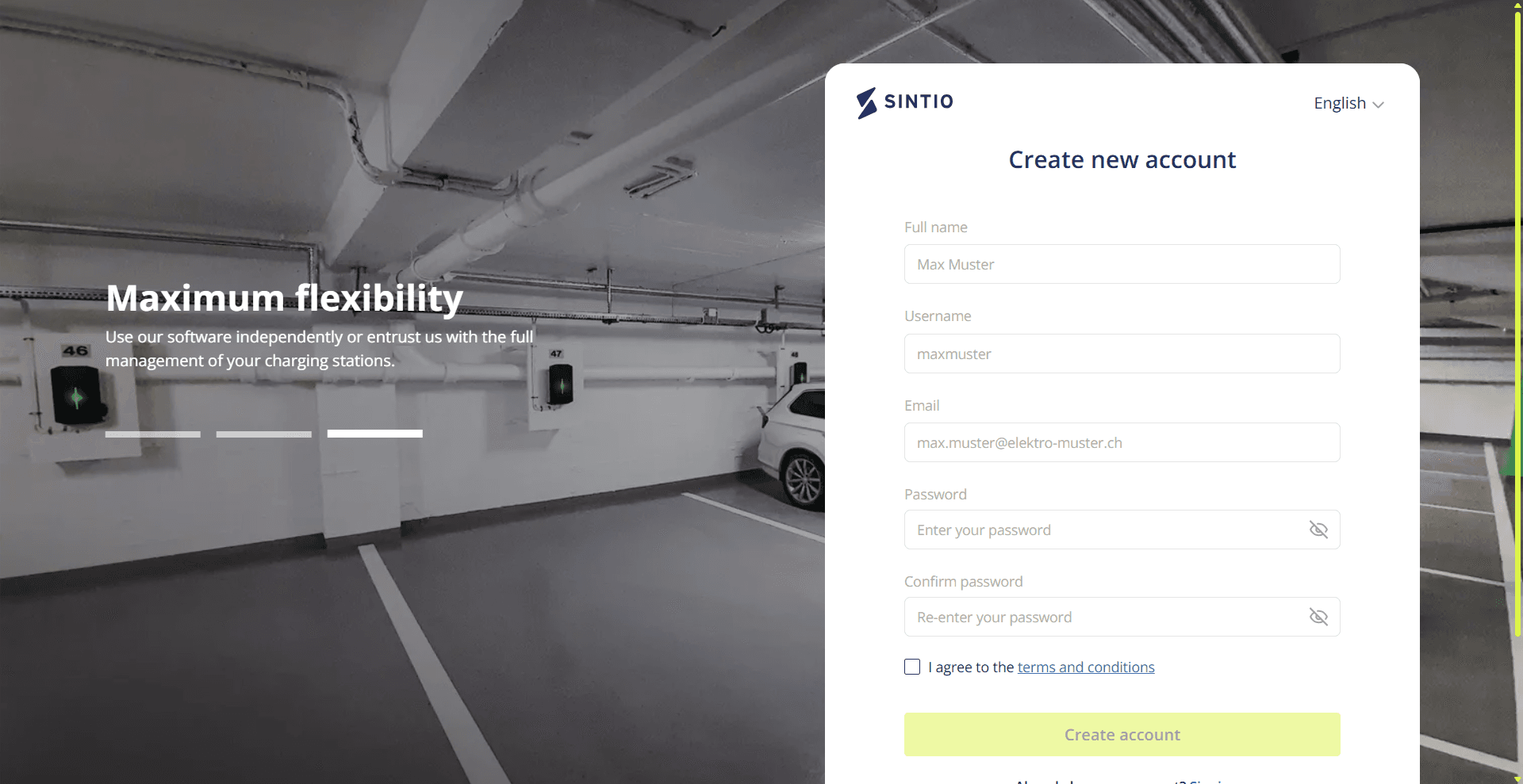 Create User Account