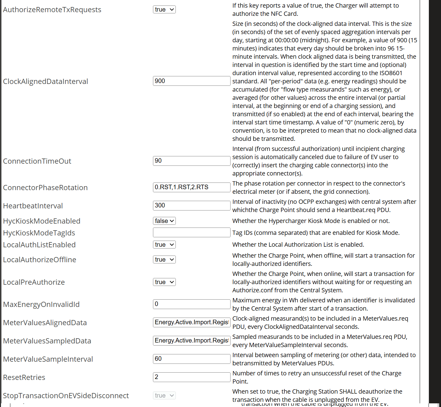 OCPP-CONFIGURATION