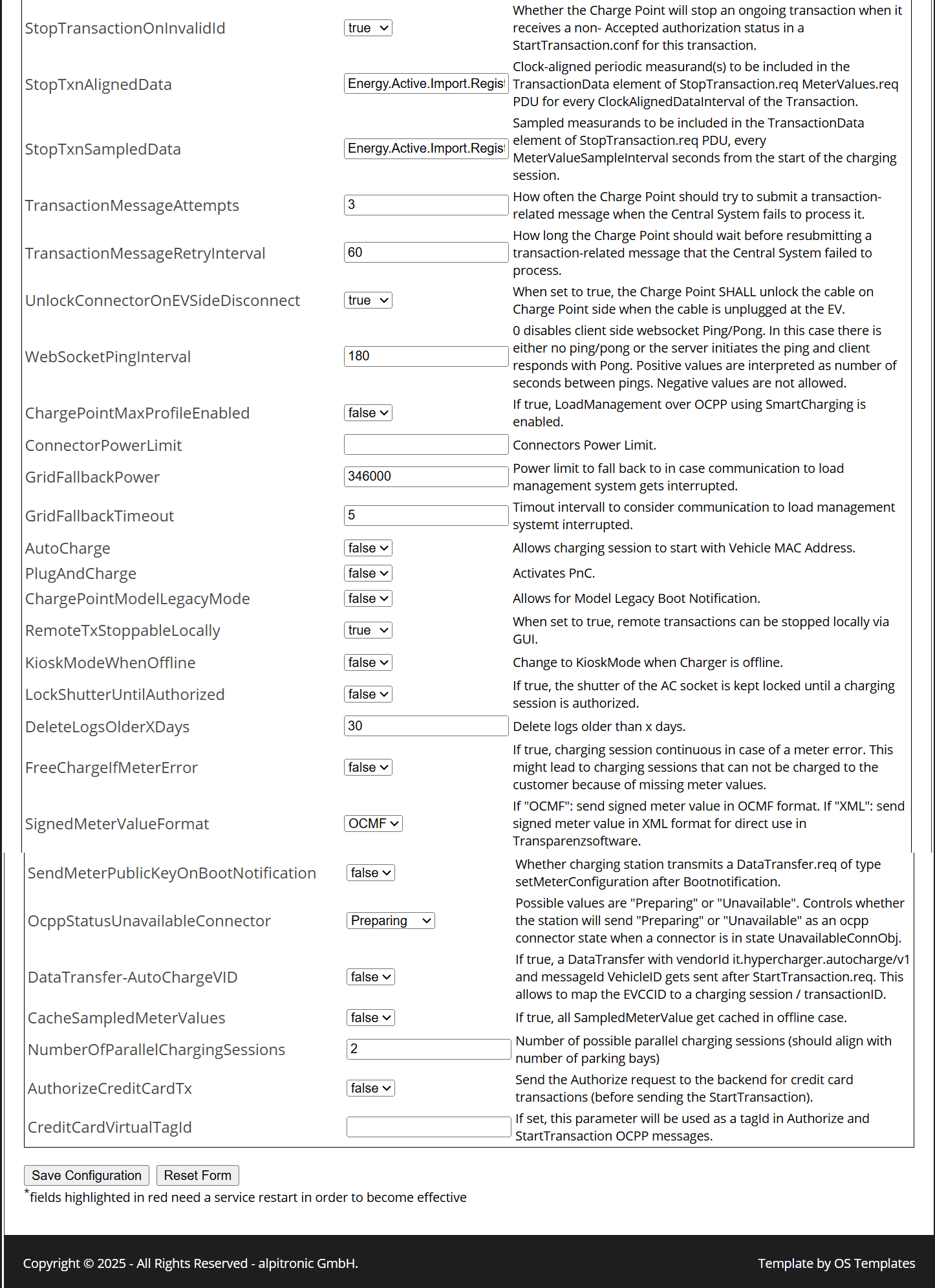 OCPP-CONFIGURATION