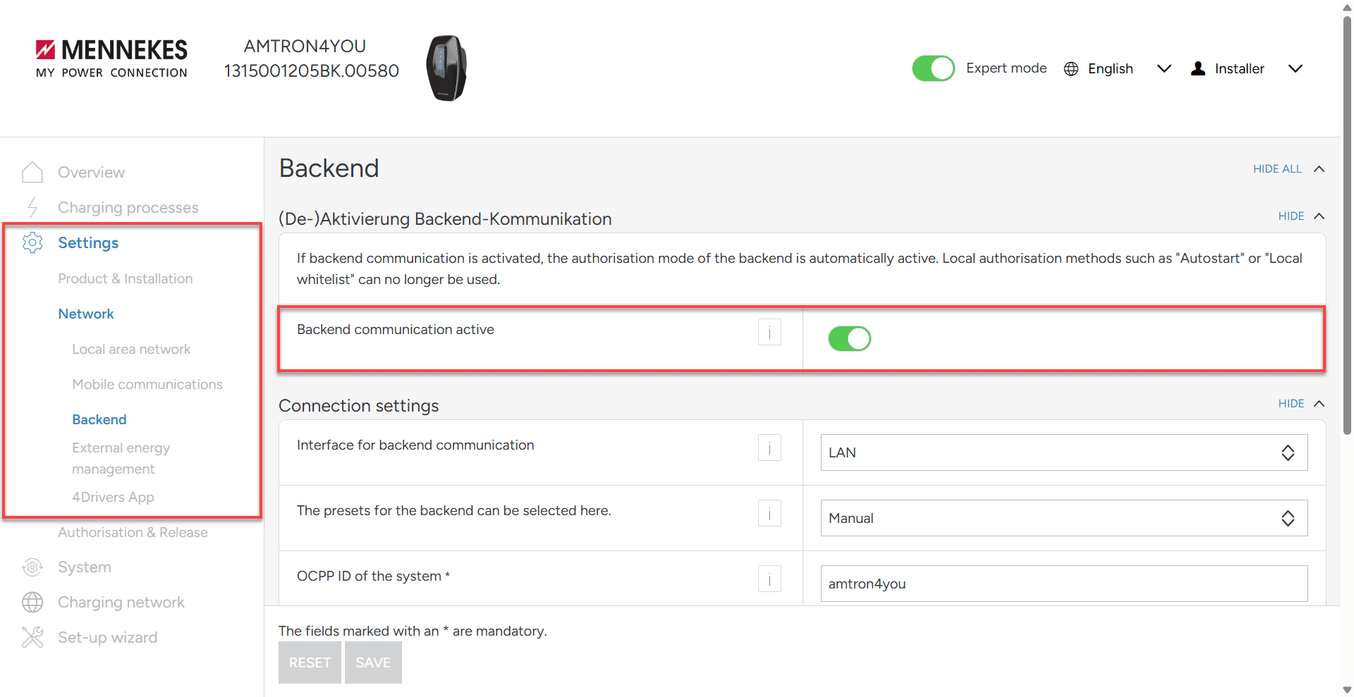 Backend Communication